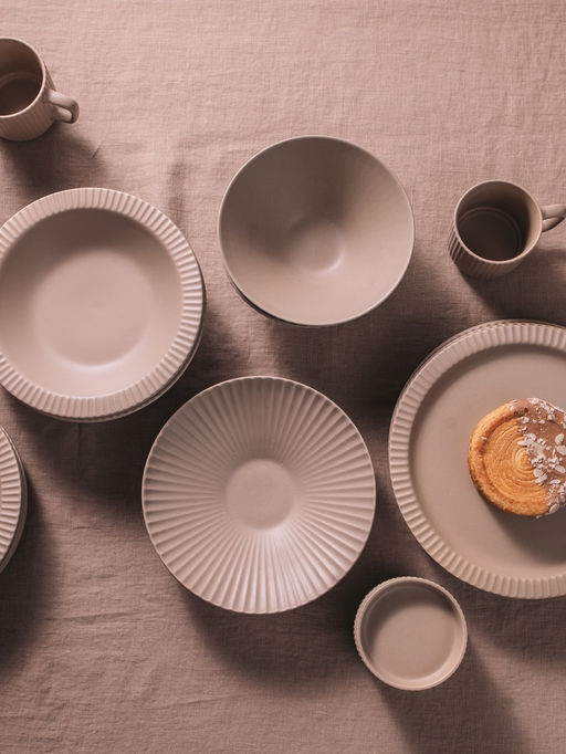 Тарелки Magistro Jarwah Lausanne, 550 мл, 21.3×4 см, глубокие, набор 2 шт., фарфор, бежевые