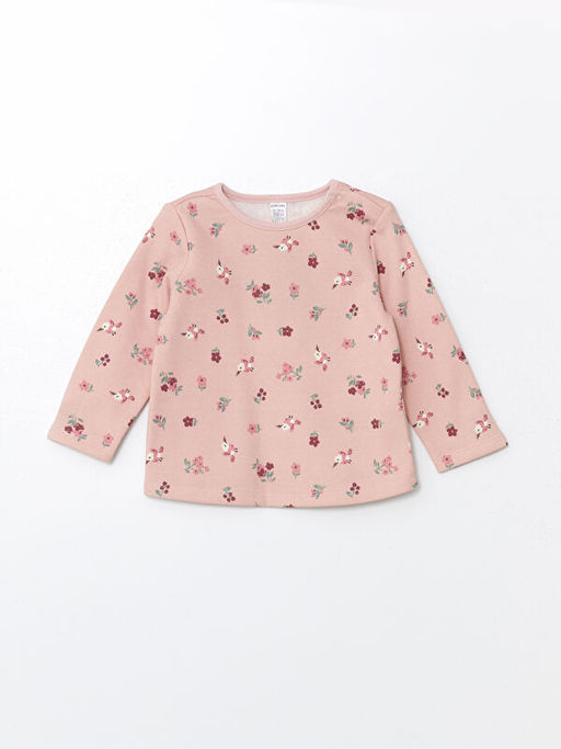 Bisiklet Yaka Bask?l? K?z Bebek Pijama Tak?m - Waikiki фото 2