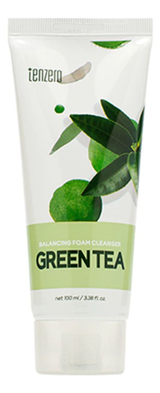 Пенка для умывания с экстрактом зеленого чая TENZERO Balancing Foam Cleanser Green Tea , 100g
