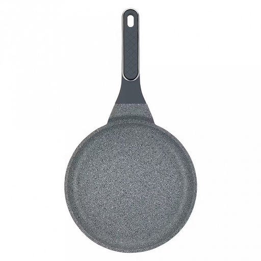 Сковорода блинная с антипригарным покрытием Denim д20см, s4мм, индукционное дно д16см, s1,5мм, литой алюминий, 2-х слойное антипригарное покрытие WISTONE с эффектом гранитной крошки, бакелитовая ручка с покрытием soft-touch, Regent (Китай) Подх - Домашняя мода фото 2