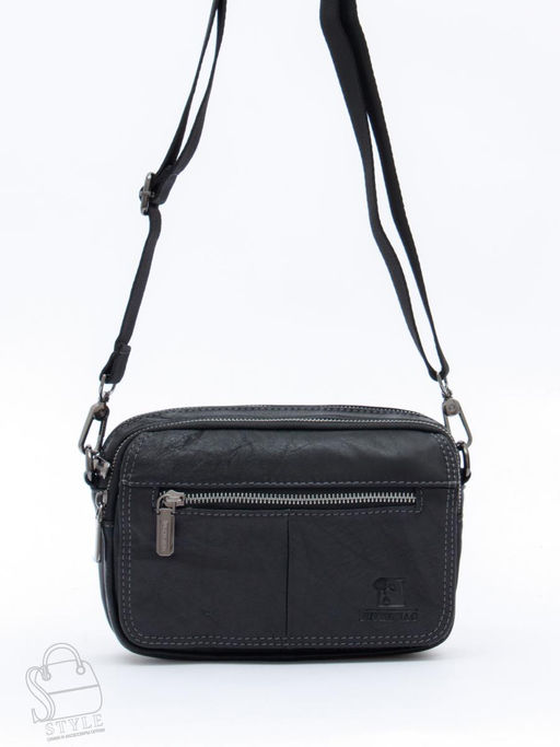 Сумка мужская кожаная 8615S black Fuzhiniao