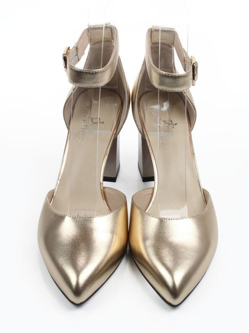06-A71A-82-PD GOLD Туфли женские (натуральная кожа)
