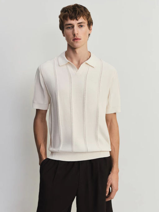 Джемпер поло фактурной вязки ZR2605043306-2 / Zarina