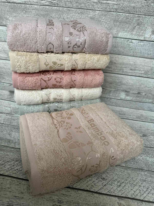 Цена за 1 ш Полотенце Pupilla KIRCICEGI (6 шт.) бамбук (50*90)