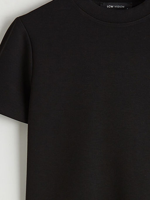 Bisiklet Yaka Kad?n Ti??rt