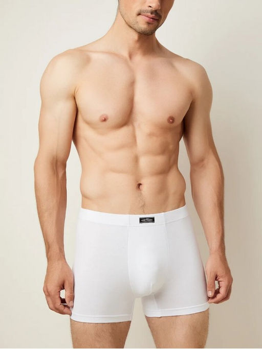 OmB 1233 Боксеры с закрытой резинкой - bianco