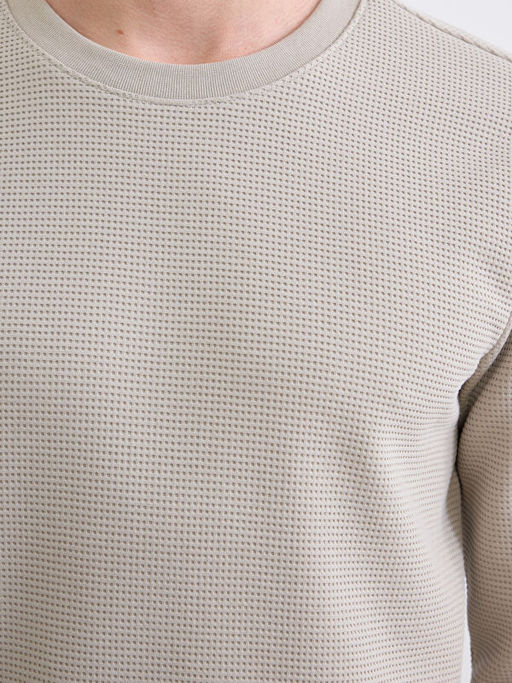 Bisiklet Yaka Erkek Sweatshirt