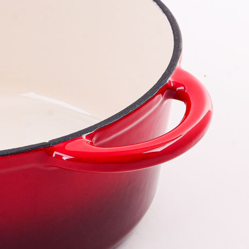 40620 Кастрюля чугун 2,6 л эмаль/покрытие красная MB (х4) - Mayer&boch фото 5