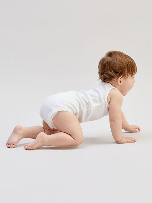 Organik Kuma? K?z Bebek ??t??tl? Bodysuit 3l?