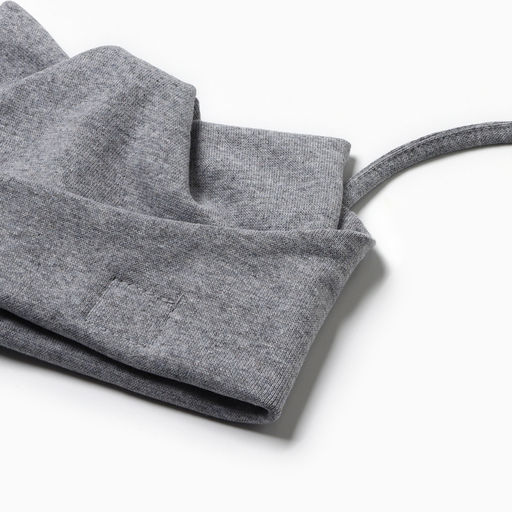 Шапка детская «Кошка», размер 42-46, серая-меланж