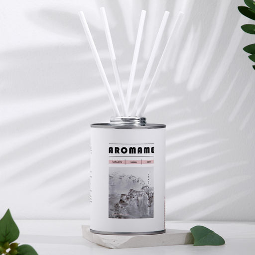 Набор диффузор ароматический Aromame, слива, амбра, кожа, табак, 500 мл, круглая банка - Simaland фото 2