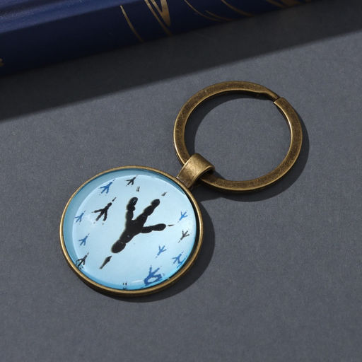 Набор: брелок для ключей и значок на одежду, сумку, рюкзак Цыплёнок, 6?11 см