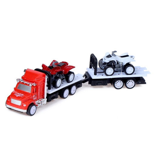 Грузовик инерционный Автовоз, с 2 квадроциклами, МИКС - Simaland фото 10