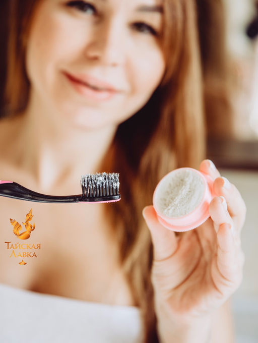 Зуб.паста Отбеливающая "Бамбуковый Уголь" ROСHJANA
 30 гр