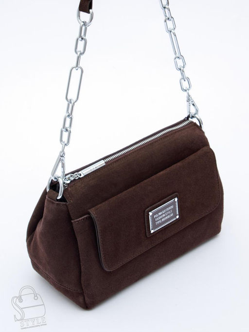 Сумка женская кожаная 0730CF coffee Polina&Eiterou  в Новосибирске