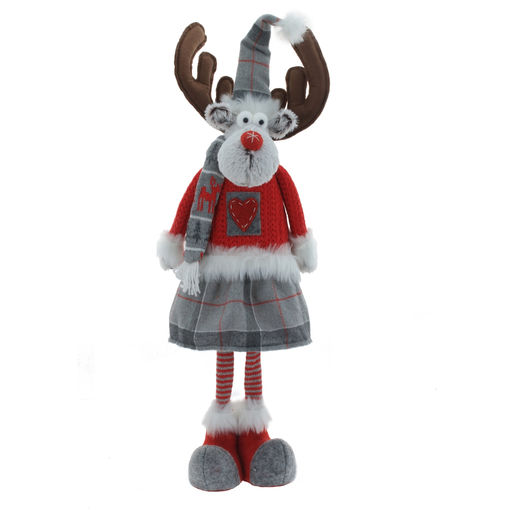 Игрушка набивная "Олень", L28 W15 H72/64 см, 2в.