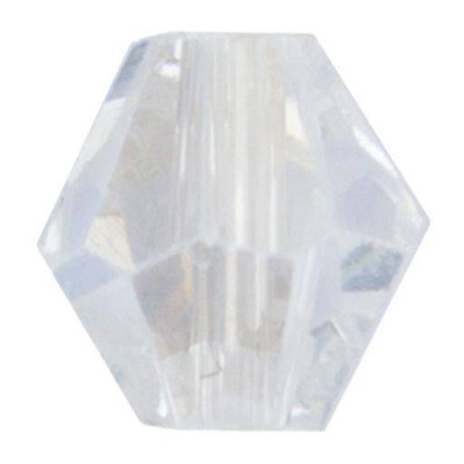 Бусина стеклянная Zlatka GBA-01 4 х 4 мм 34 шт на подложке в пакете с европодвесом №30 прозрачный перламутровый