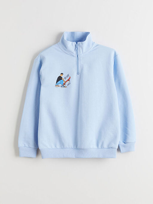 Dik Yaka Erkek ?ocuk Sweatshirt