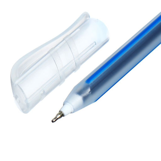 Набор ручек шариковых 10 штук TRIANGLE узел 0.7мм, чернила синие премиум, микс - Simaland фото 4