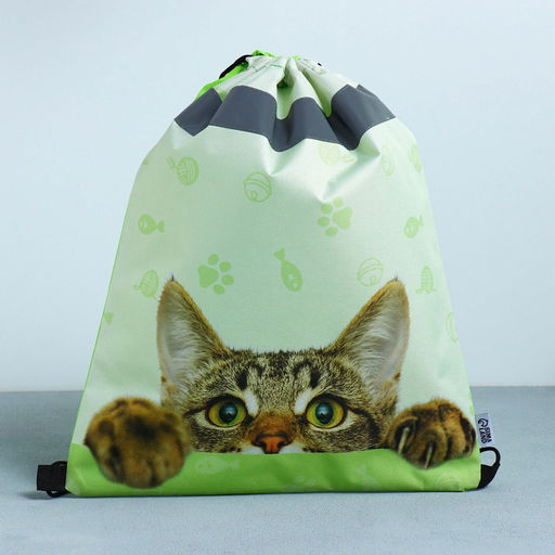 Сумка для обуви со светоотражающим элементом Забавный котёнок, 41х31 см - Artfox study фото 11