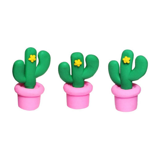 Цена за 75 шт. Ластик фигурный Кактус, МИКС - Calligrata фото 6