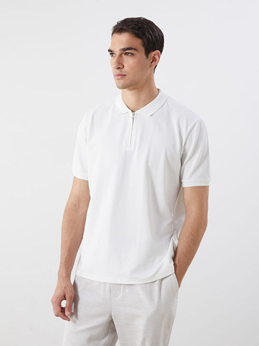 Polo Yaka Penye Erkek Ti??rt