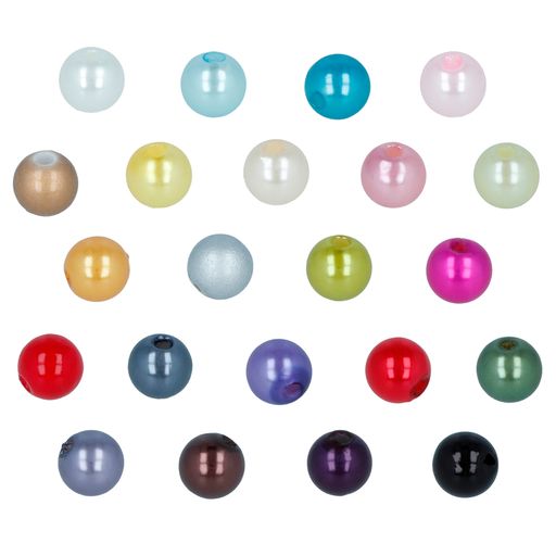 Бусина Zlatka пластик PB-1 6 мм 50 шт 2 шт №11 т.бордовый