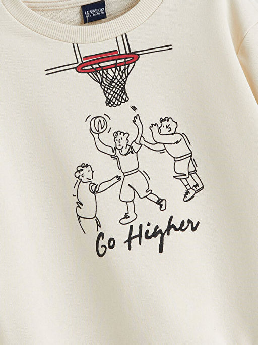 Bisiklet Yaka Erkek ?ocuk Sweatshirt