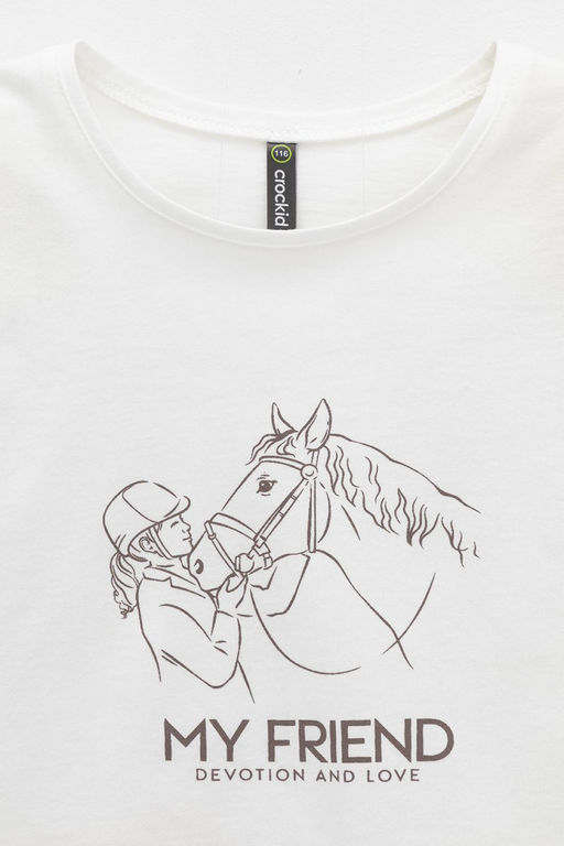 КР 302752-1/сахар к567 фуфайка (футболка) для дев - Crockid фото 2