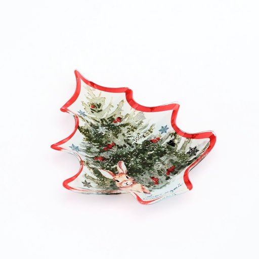 Тарелка плоская новогодняя «Загадай желание», 19.5×16.5 см