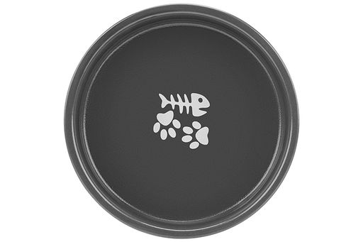 Миска для домашних питомцев 300 мл 12,5*12,5*6 см, с бамбуковой подставкой, темно-серая - Elan gallery фото 8