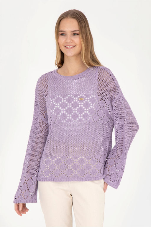 Женский сиреневый свитер - U.s. polo assn фото 9
