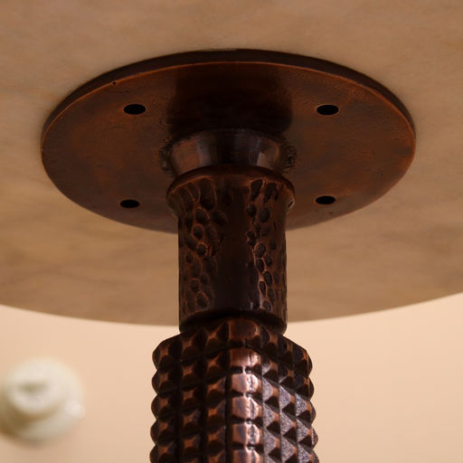 Стол кофейный, 41×41×56 см, алюминий/мрамор