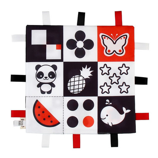 Петельки. Платочек - шуршалка по методике Г. Домана «Мои первые цвета», 20×20 см, Крошка Я