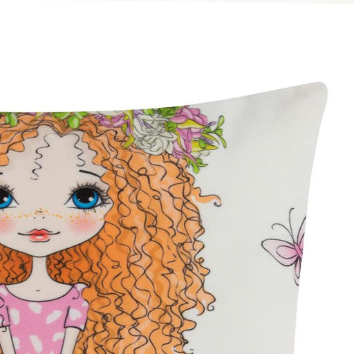 Наволочка декоративная Этель Девичьи историиПрогулка 40х40 см, велюр  фото 2