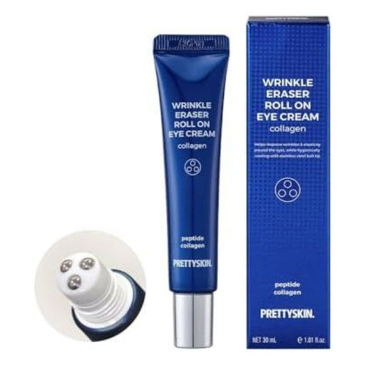 Pretty Skin Wrinkle Eraser Roll On Eye Cream Collagen 30ml - Увлажняющий крем для век с колагеном
