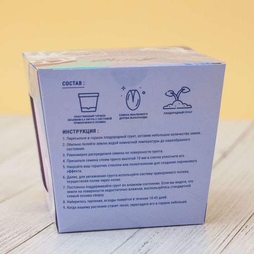 Набор для выращивания "Тысяча листьев", "Фиалковое дерево (жакаранда)"