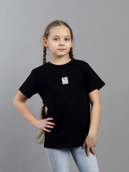 Happy Shine / HSJG 64056-22K Футболка для девочки,черный/ex.Cherubino - CRB фото 2