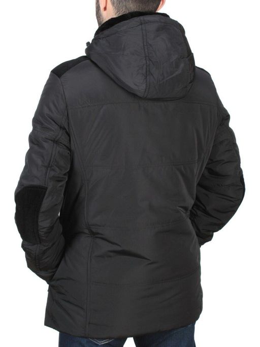 J97051 BLACK Куртка мужская зимняя NEW B BEK (150 гр. холлофайбер)