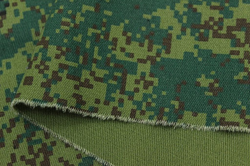 Саржа Камуфляж пиксельный, ВИД 2, ш.1.5м, хлопок-100%, 260гр/м.кв - Купава фото 4
