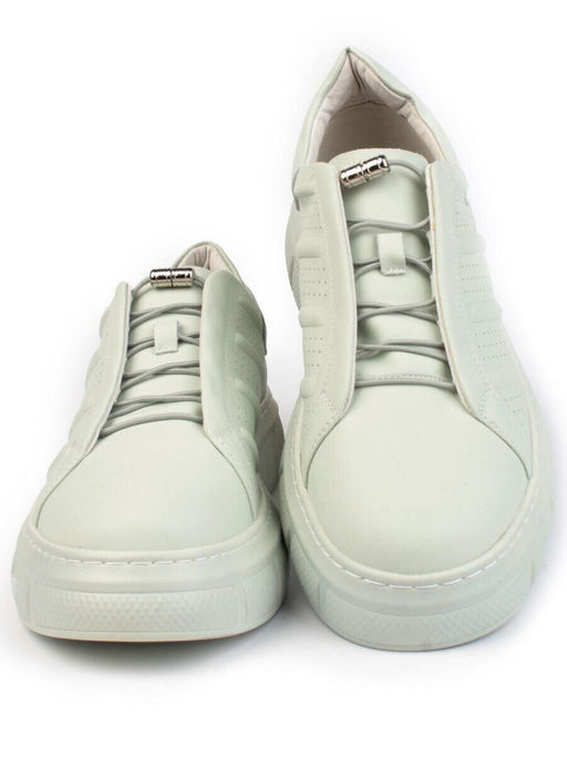 05-PDL256-3 LT. GREEN Кроссовки женские (натуральная кожа)