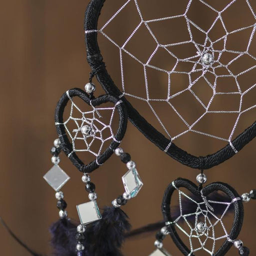 Ловец снов «Пять черных сердец», 0.7×16×45 см