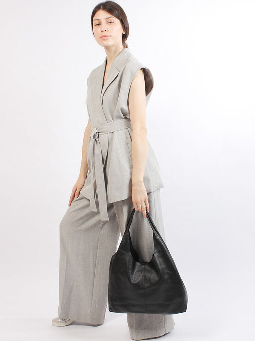 LACCOMA сумка НИ8550-черный натуральная кожа