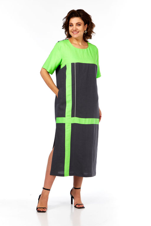 Платье Diamant 2076 зеленый  фото 7