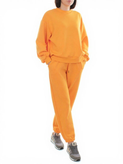 3404/3405 ORANGE Костюм спортивный женский (95% хлопок, 5% эластан)