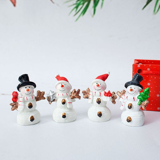 Фигурка "Снеговик" 4,5см, в сумочке (dl-10b) 4 вида в ассорт.