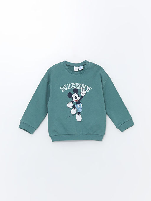 Bisiklet Yaka Uzun Kollu Erkek Bebek Sweatshirt ve E?ofman Alt 2li Tak?m