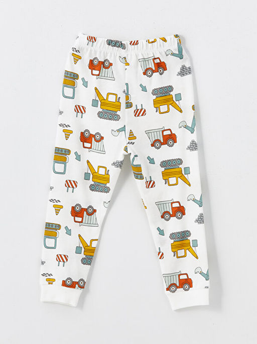 Beli Lastikli Bask?l? Erkek Bebek Pijama Alt - Waikiki фото 2
