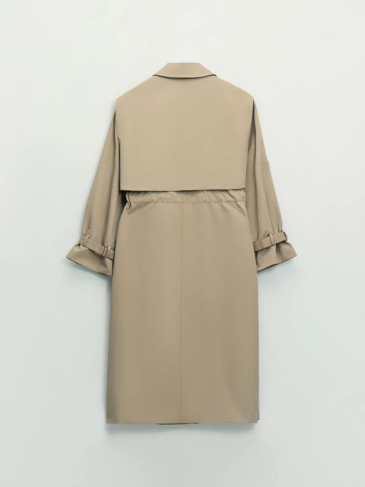 Плащ со съемным жилетом / Zarina фото 13