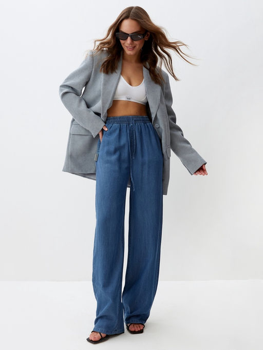 Брюки женские MIST Denim, размер 46 (L), синие